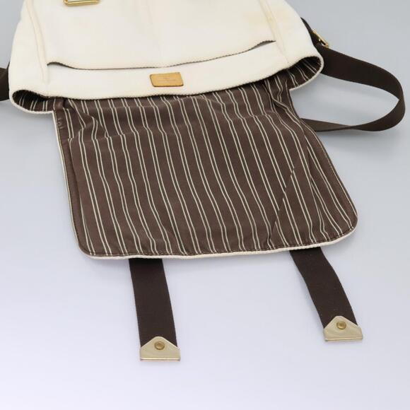 LOUIS VUITTON Antigua Buzas PM Shoulder Bag Canvas White M40042 - Picture 10 of 16